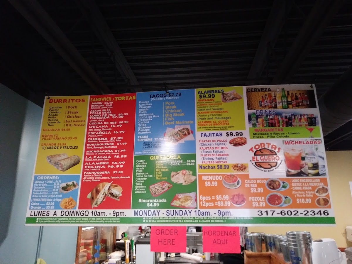 Tortas El Guero Menu - Image 5