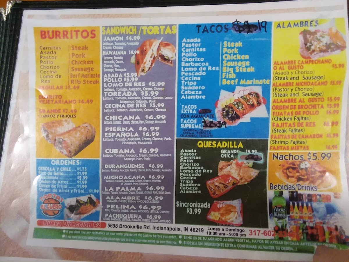 Tortas El Guero Menu - Image 6